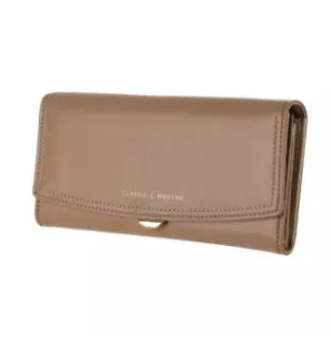 MINISO Long Semicircular Two Fold Wallet - Khaki