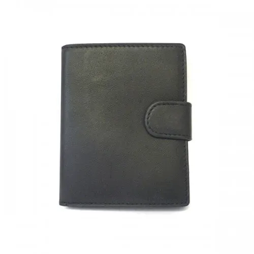 MORTEN -  Mens Black Leather Fold Wallet in Gift Box