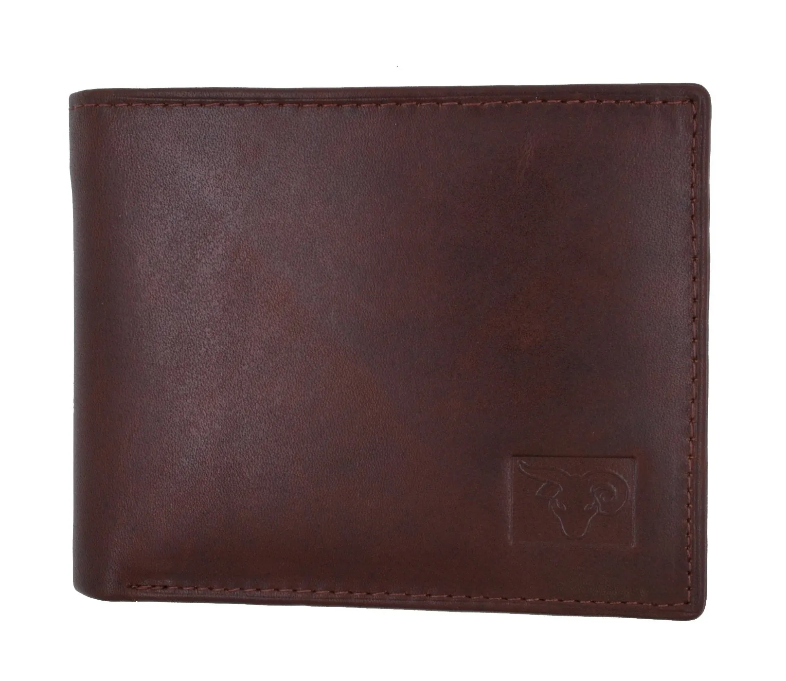 New Cavelio High Quality Mens Genuine Leather Flap Up ID Card Holder Bifold Wallet 730053