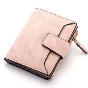 New Leather Women Wallet Hasp Small and Slim Coin Pocket Purse Women Wallets Cards Holders Luxury Brand Wallets Designer Purse