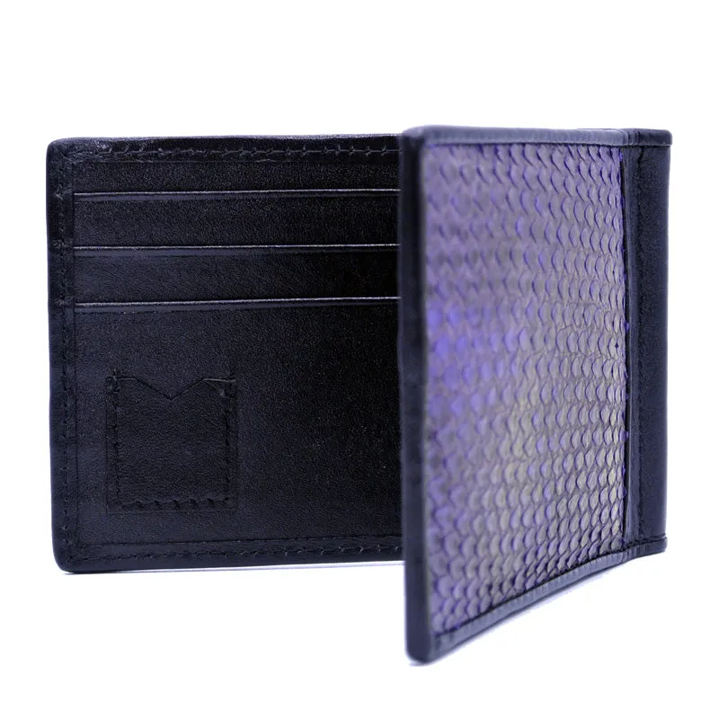 O-0556-SPR Python Money Clip, Smoke Purple