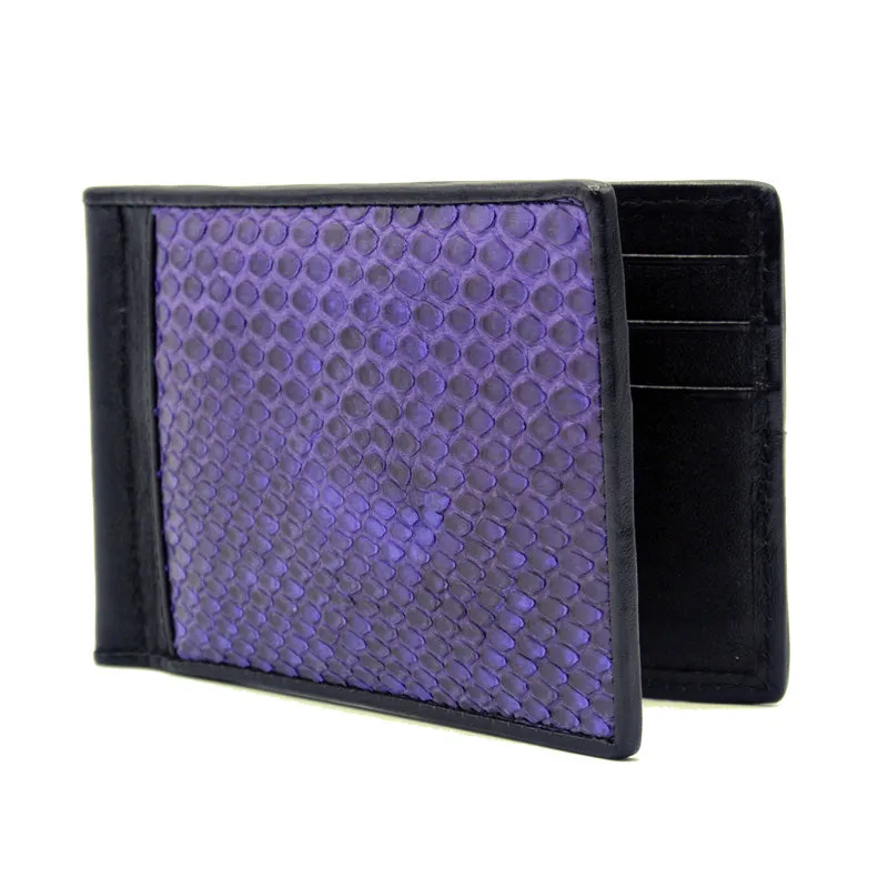 O-0556-SPR Python Money Clip, Smoke Purple