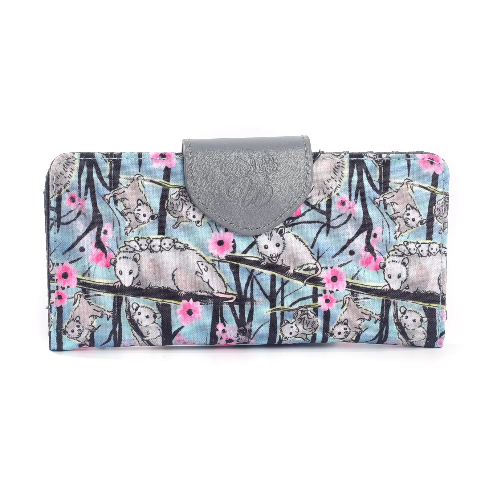 Opossum Blossom Long Wallet