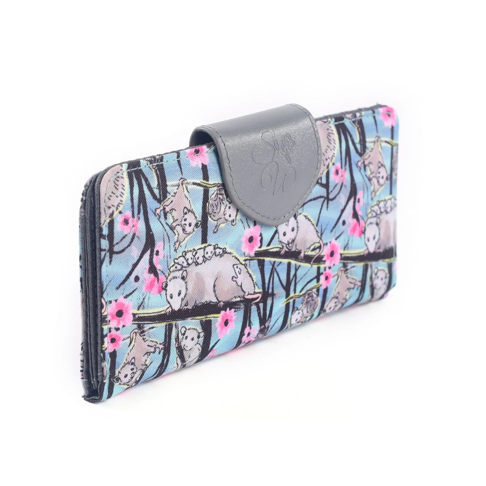 Opossum Blossom Long Wallet