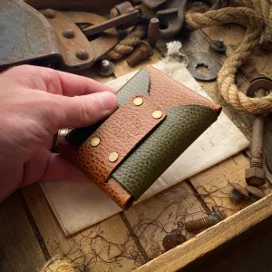 Original Wask Minimalist Wallet - Whiskey Dollaro and Olive Dollaro