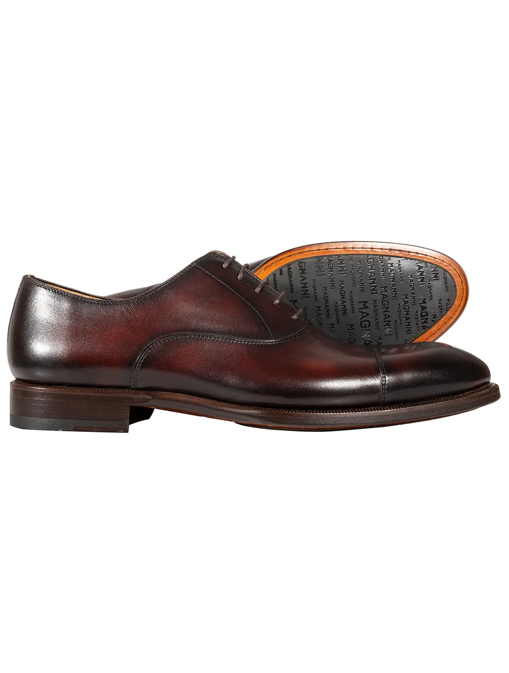 Oxford Toe Cap Shoe Brown