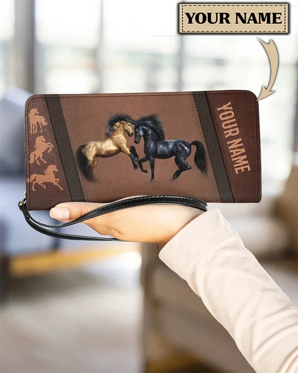 Personalised Purse for Women Animal Horse 3D Print