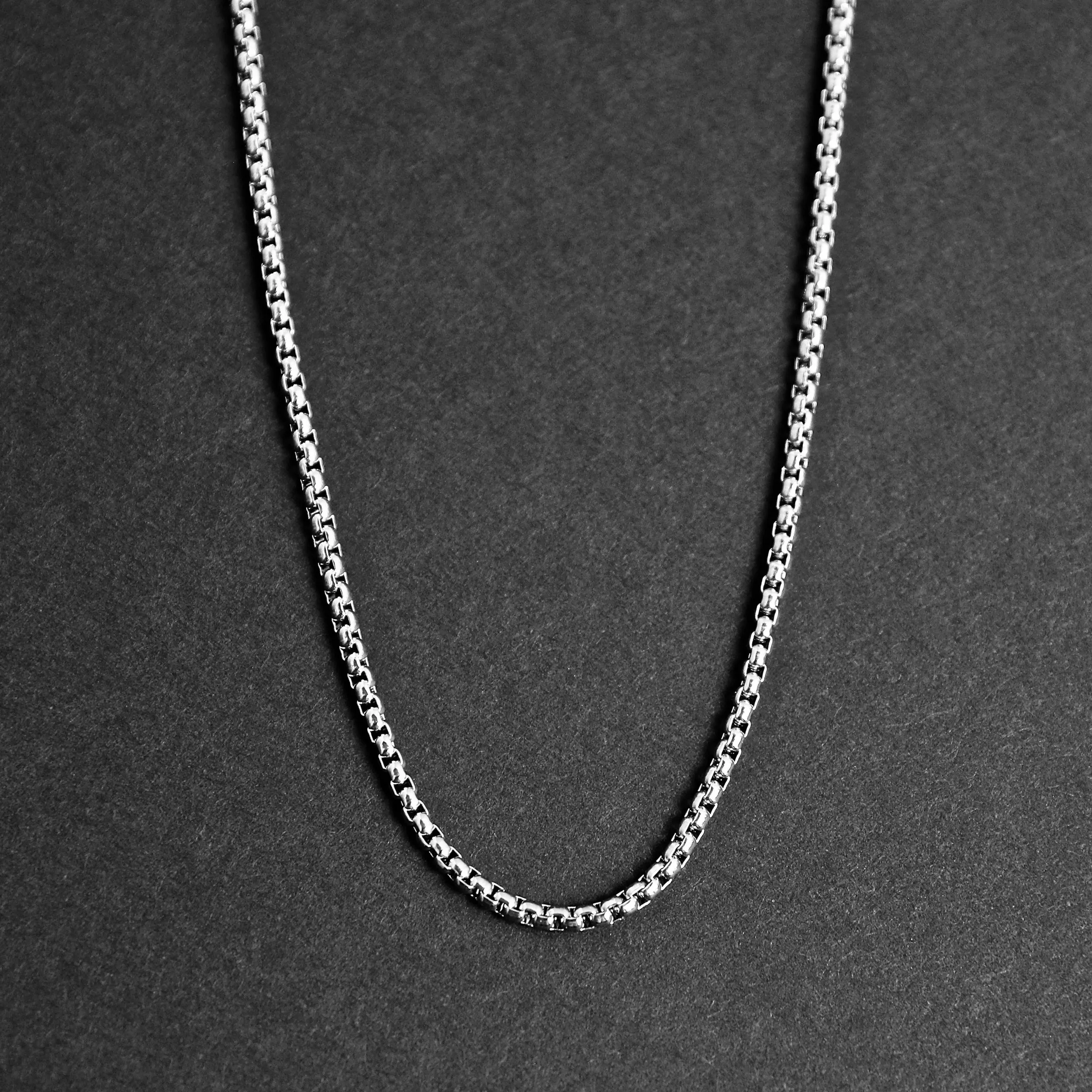 Personalized Box Chain - Silver 2mm