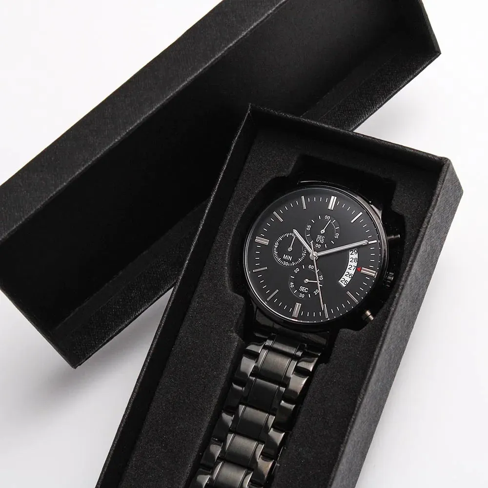 Personalized Chronograph Watch with Custom Engraving