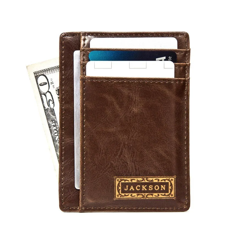 Personalized Front Pocket Wallet