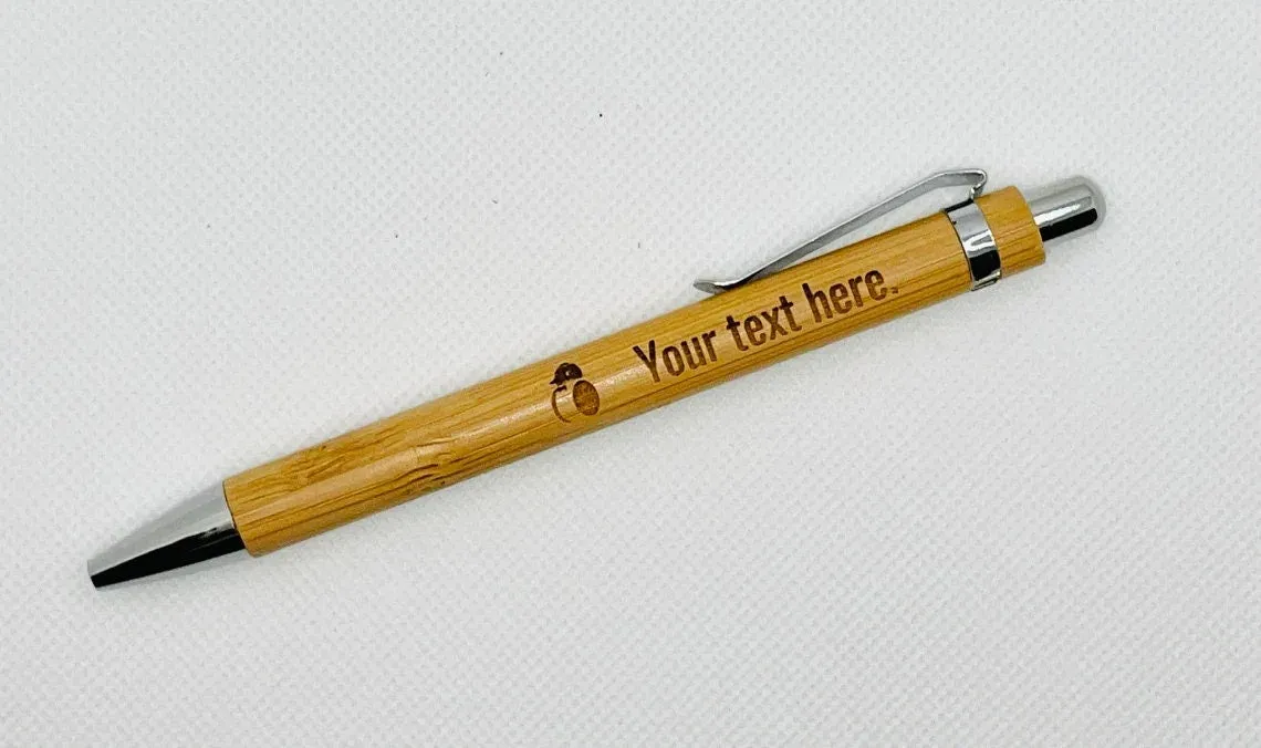 Personalized Laser Engraved Bamboo Pen