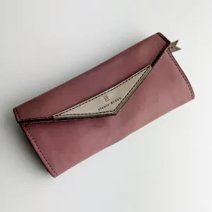 Practically Perfect Collection | Genevieve Wallet | Distressed Pink Jade