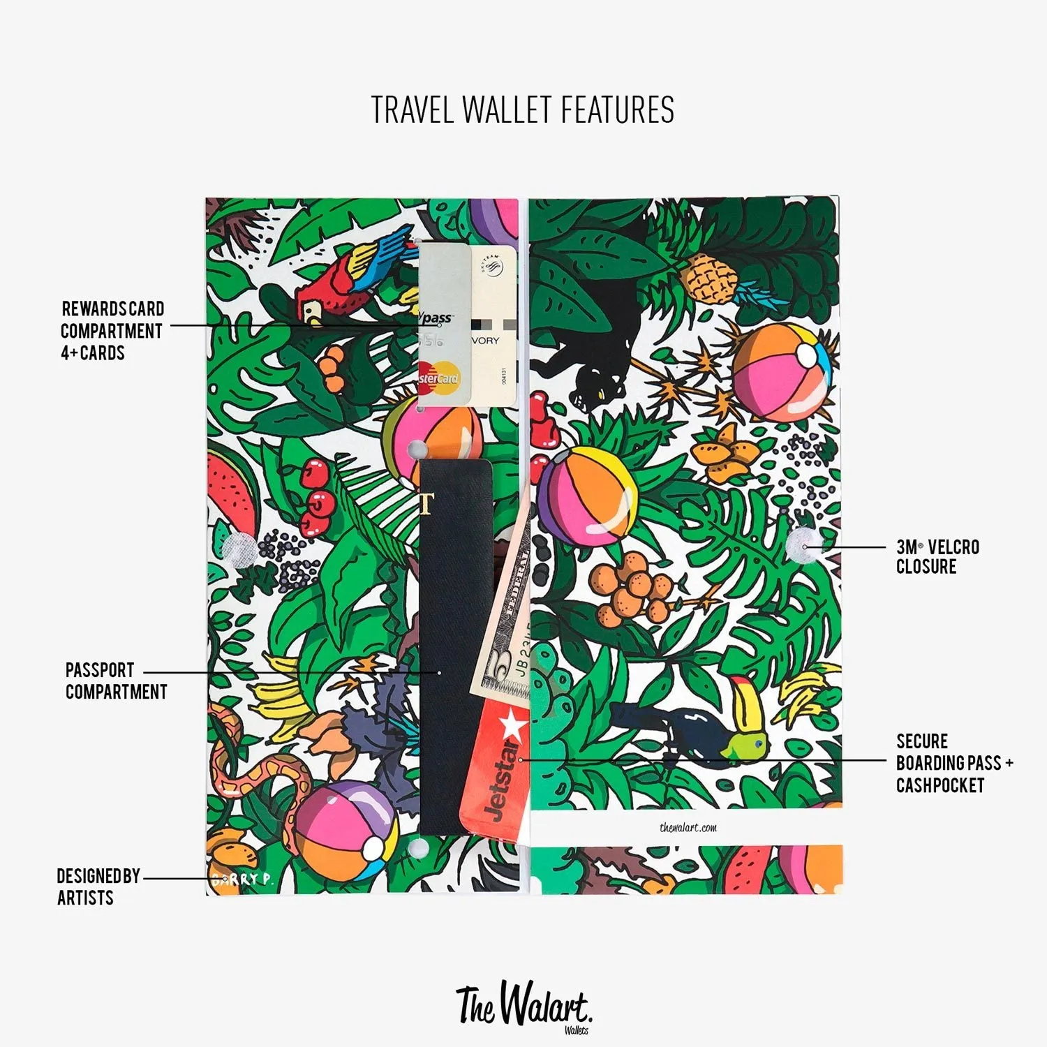 Rainforest Magic Travel Wallet