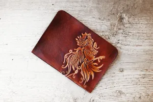 Rooster Passport Cover - Genuine Leather