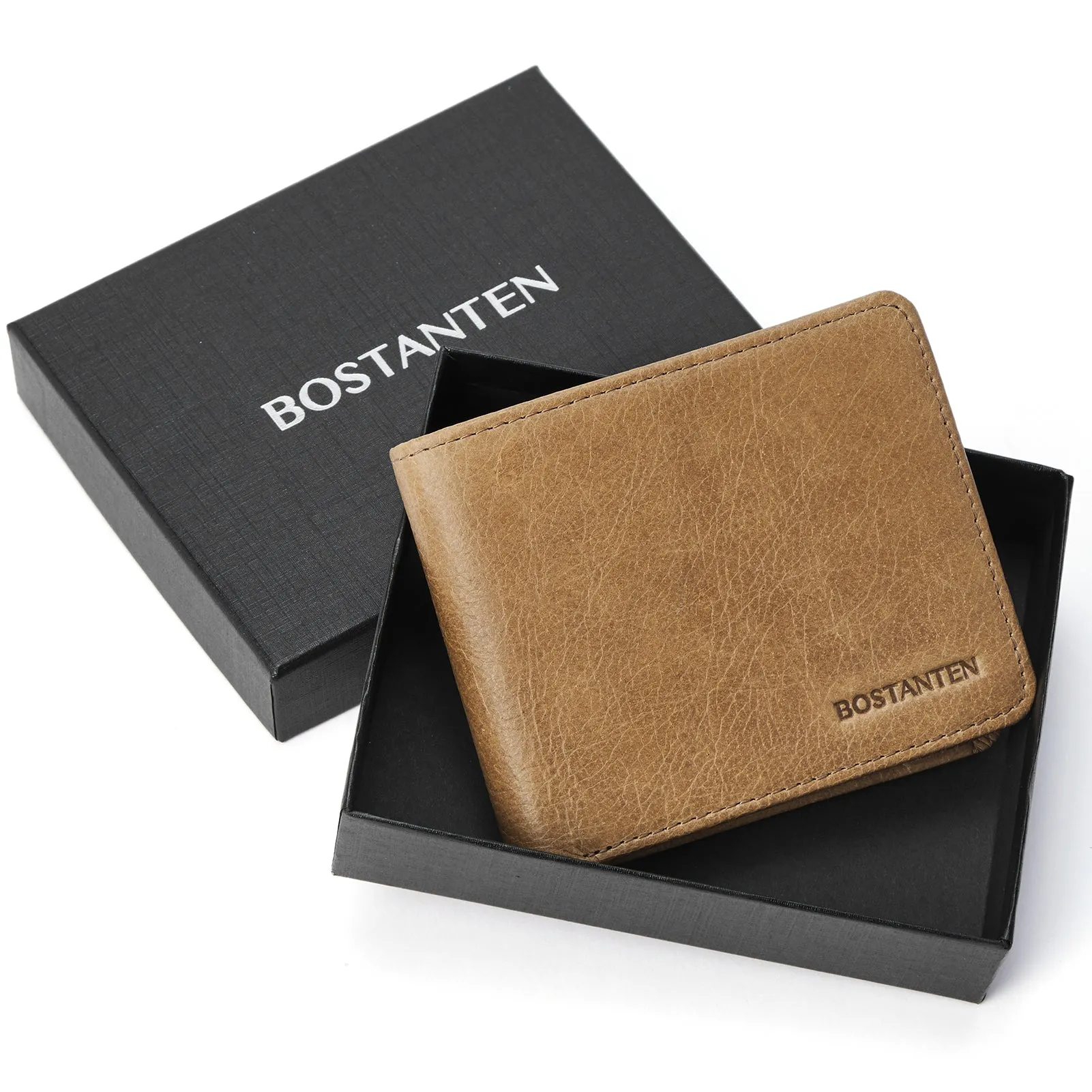 Rozenn RFID Leather Wallet For Men —— Slim