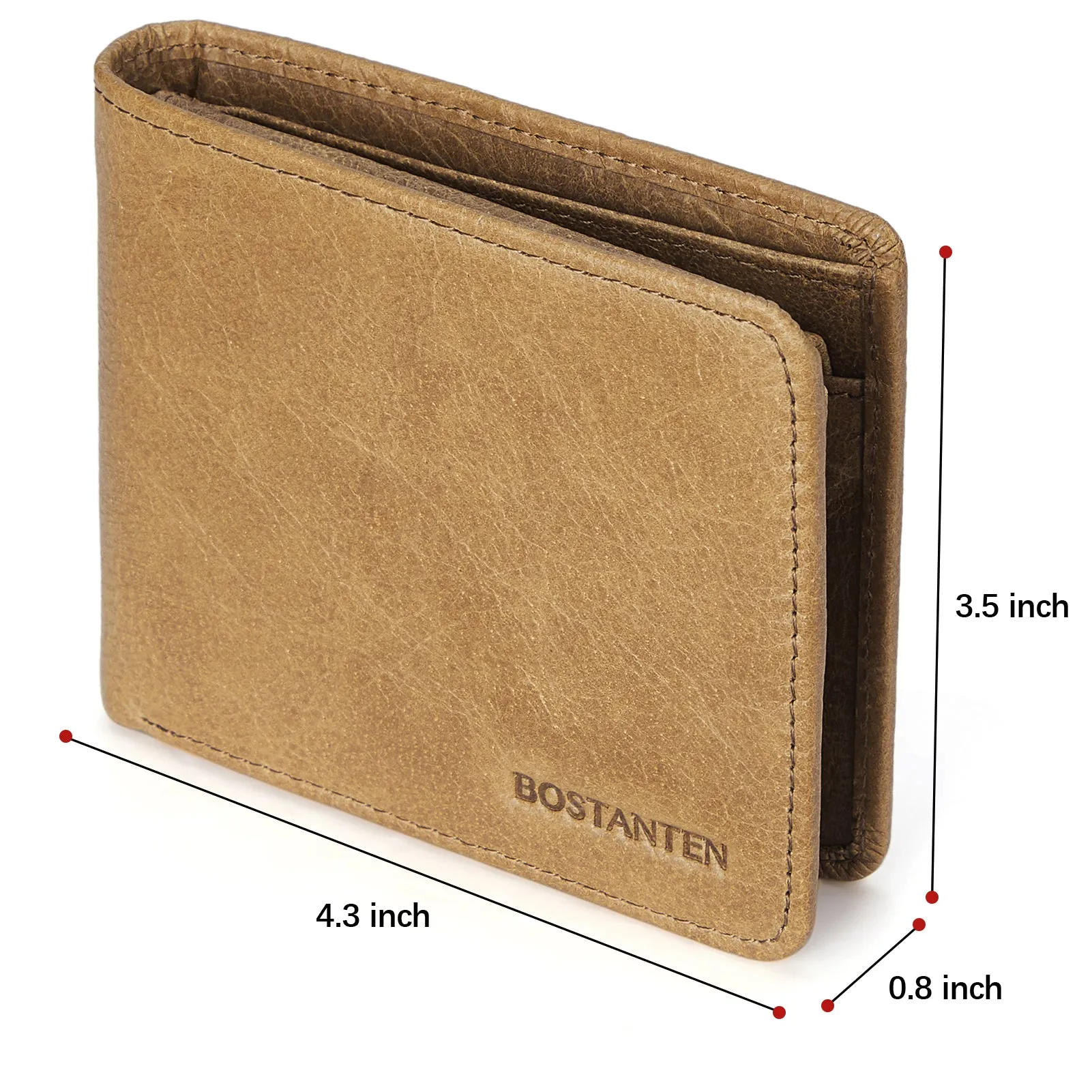 Rozenn RFID Leather Wallet For Men —— Slim