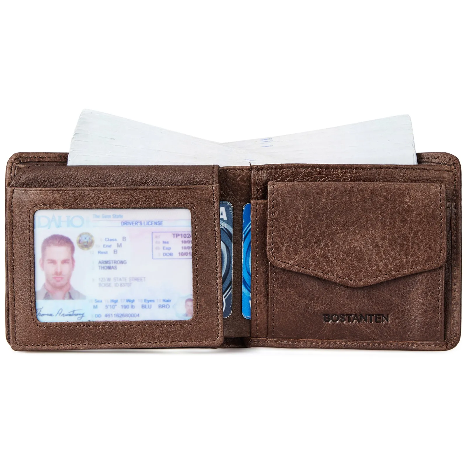 Rozenn RFID Leather Wallet For Men —— Slim