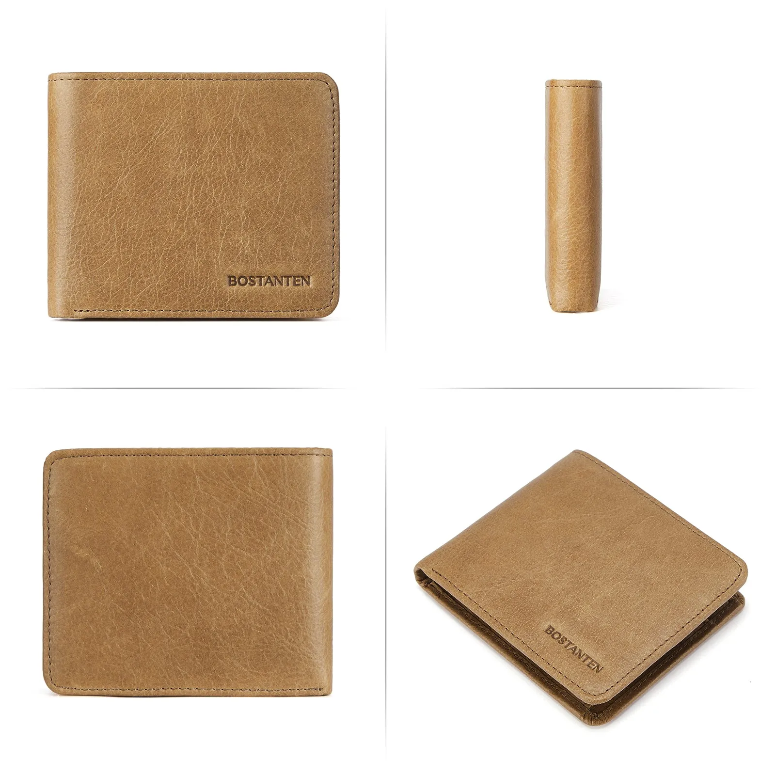 Rozenn RFID Leather Wallet For Men —— Slim