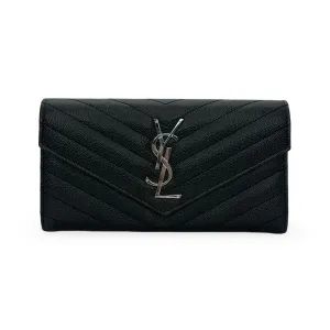 SAINT LAURENT: Cassandre Matelasse Large Flap Wallet