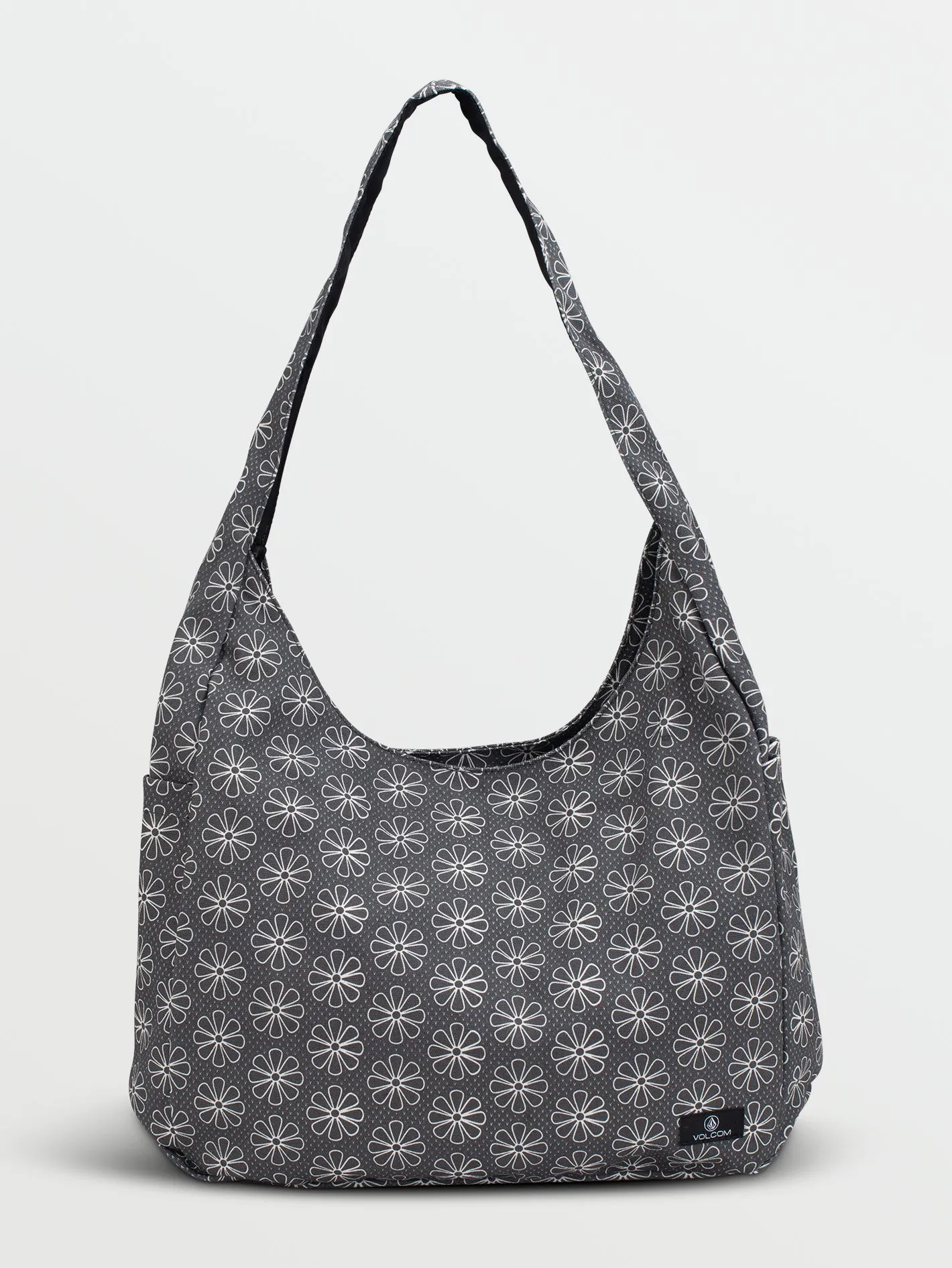 Schoolyard Canvas Hobo Tote - Black/White