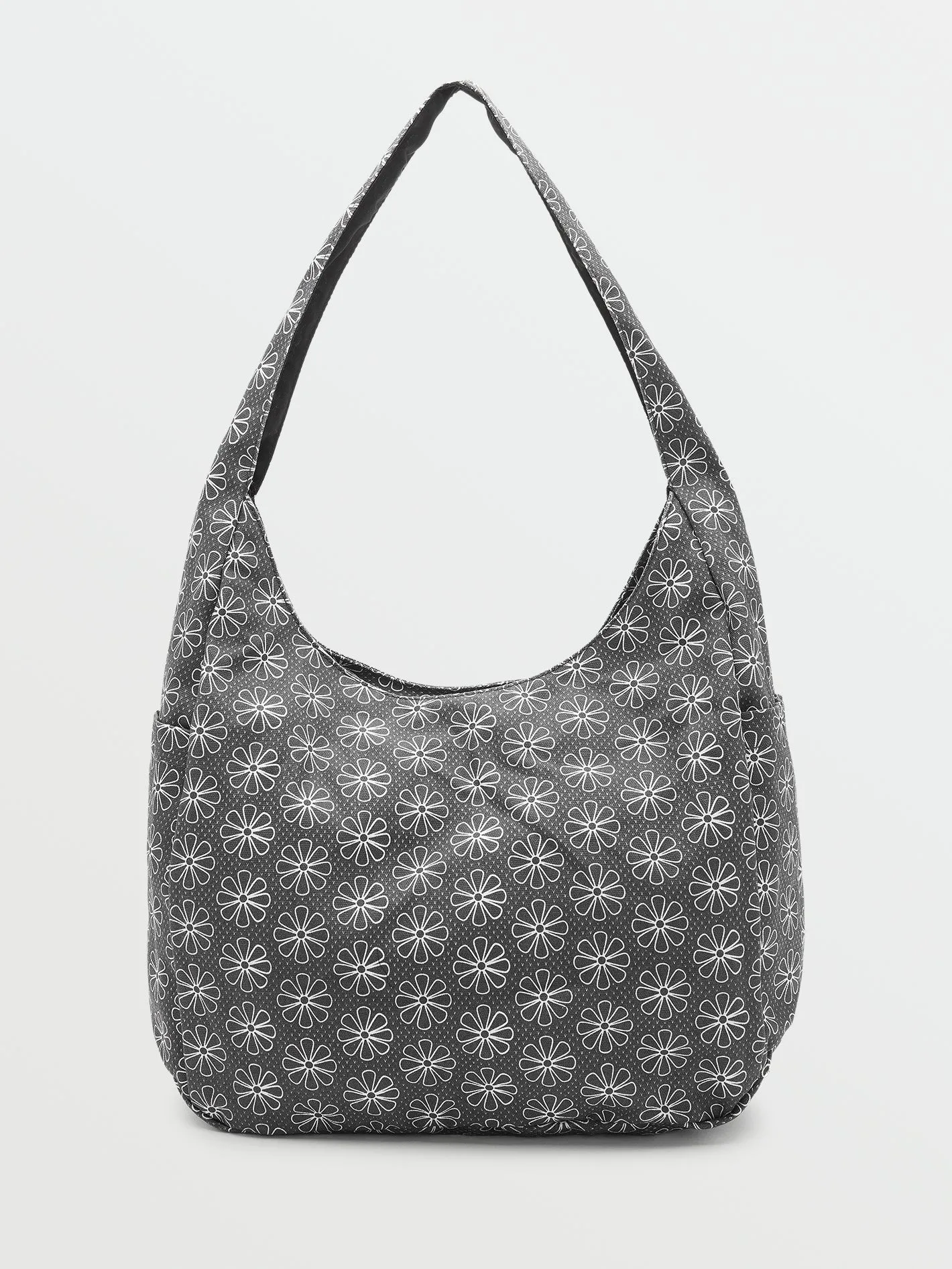 Schoolyard Canvas Hobo Tote - Black/White