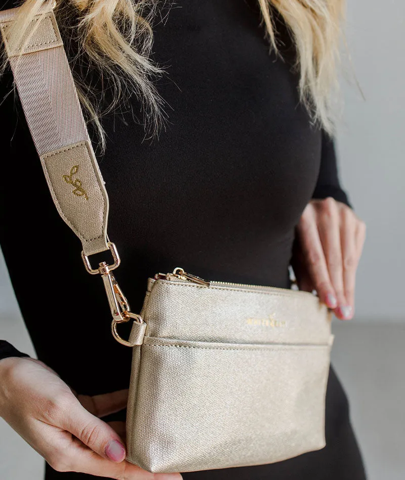 Skye Sling Bag - Gold Sparkle