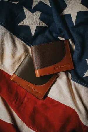 Smith & Wesson Leather & Wax Canvas Bi-Fold Wallet