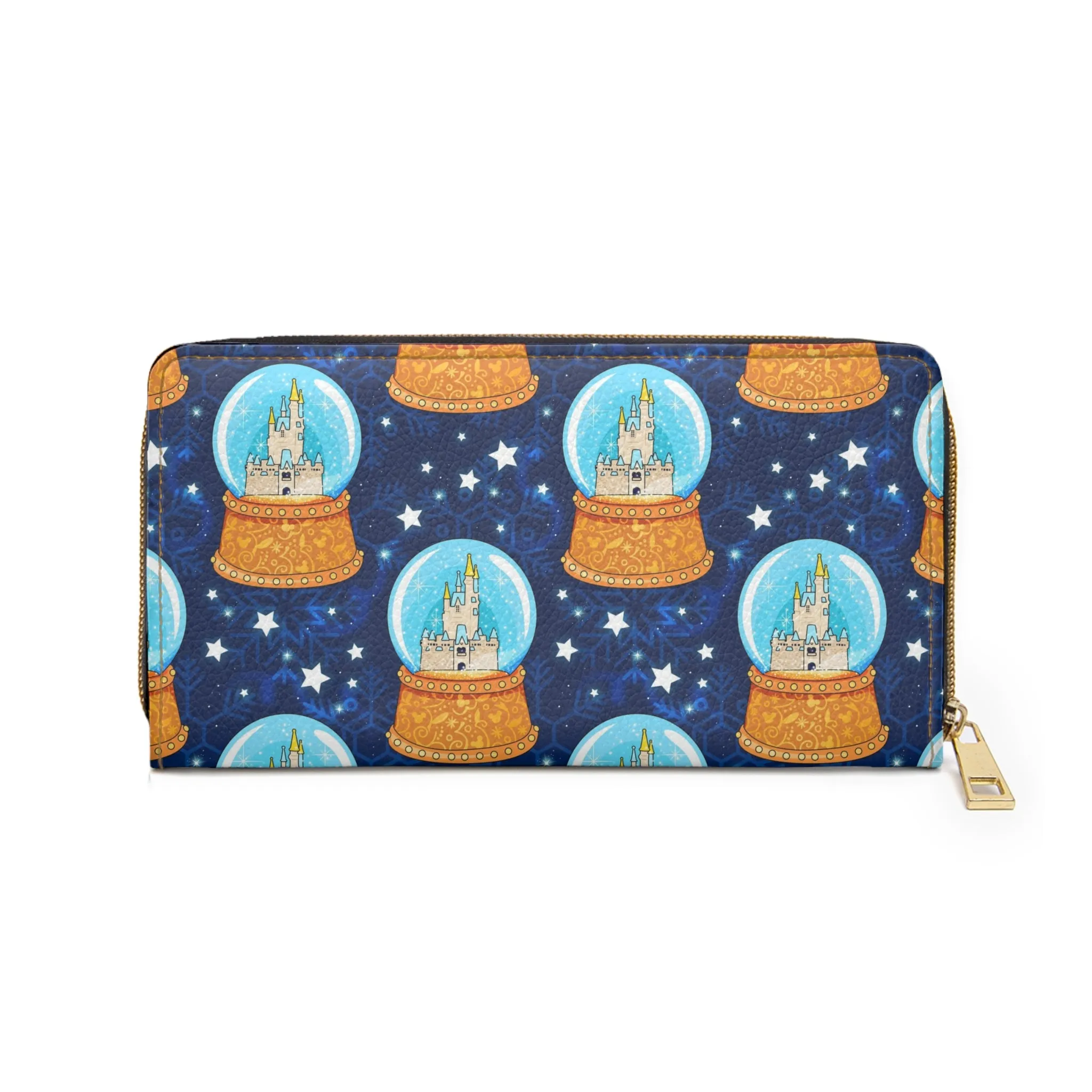 Snow Globes Zipper Wallet