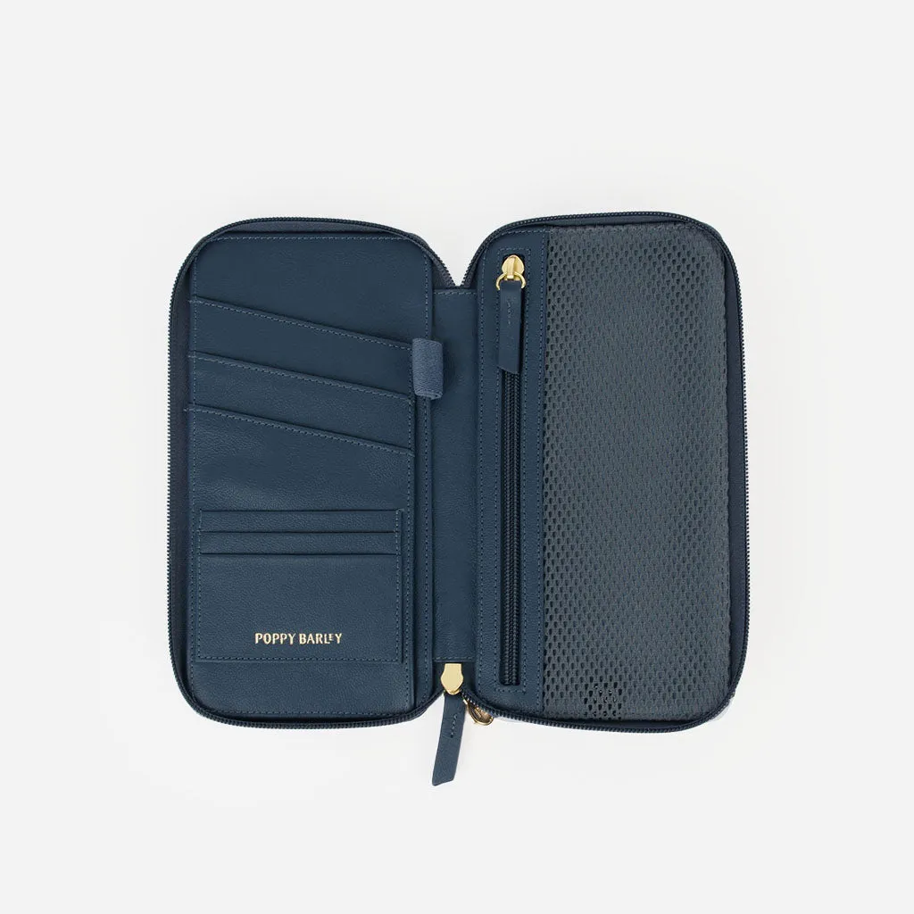 The Flying Solo Passport Holder Pacific Micro Pebble