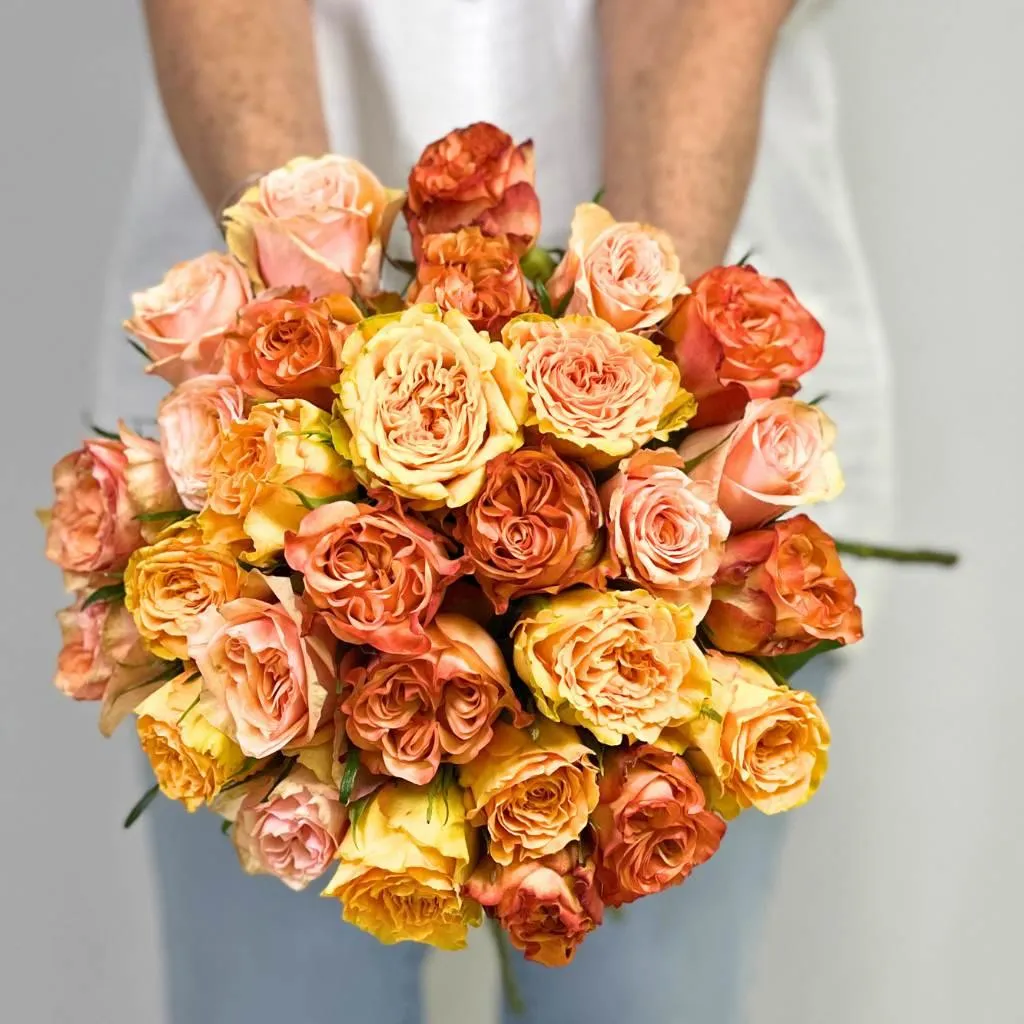 Tuscan Dawn Rose Bouquet