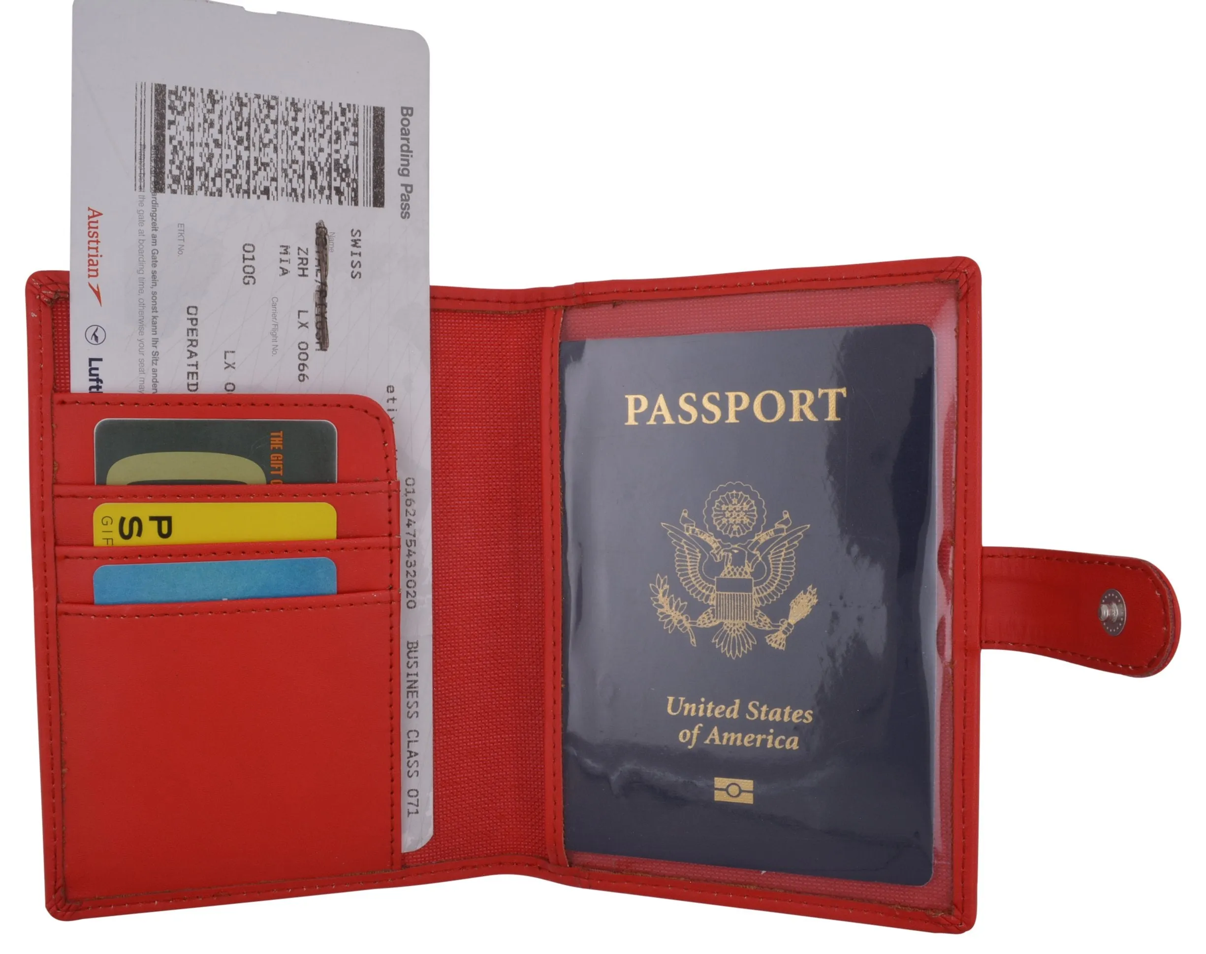 U.S Passport Holder Cover Wallet Leather Card Case Travel Accessories USA Logo 1051 PU USA