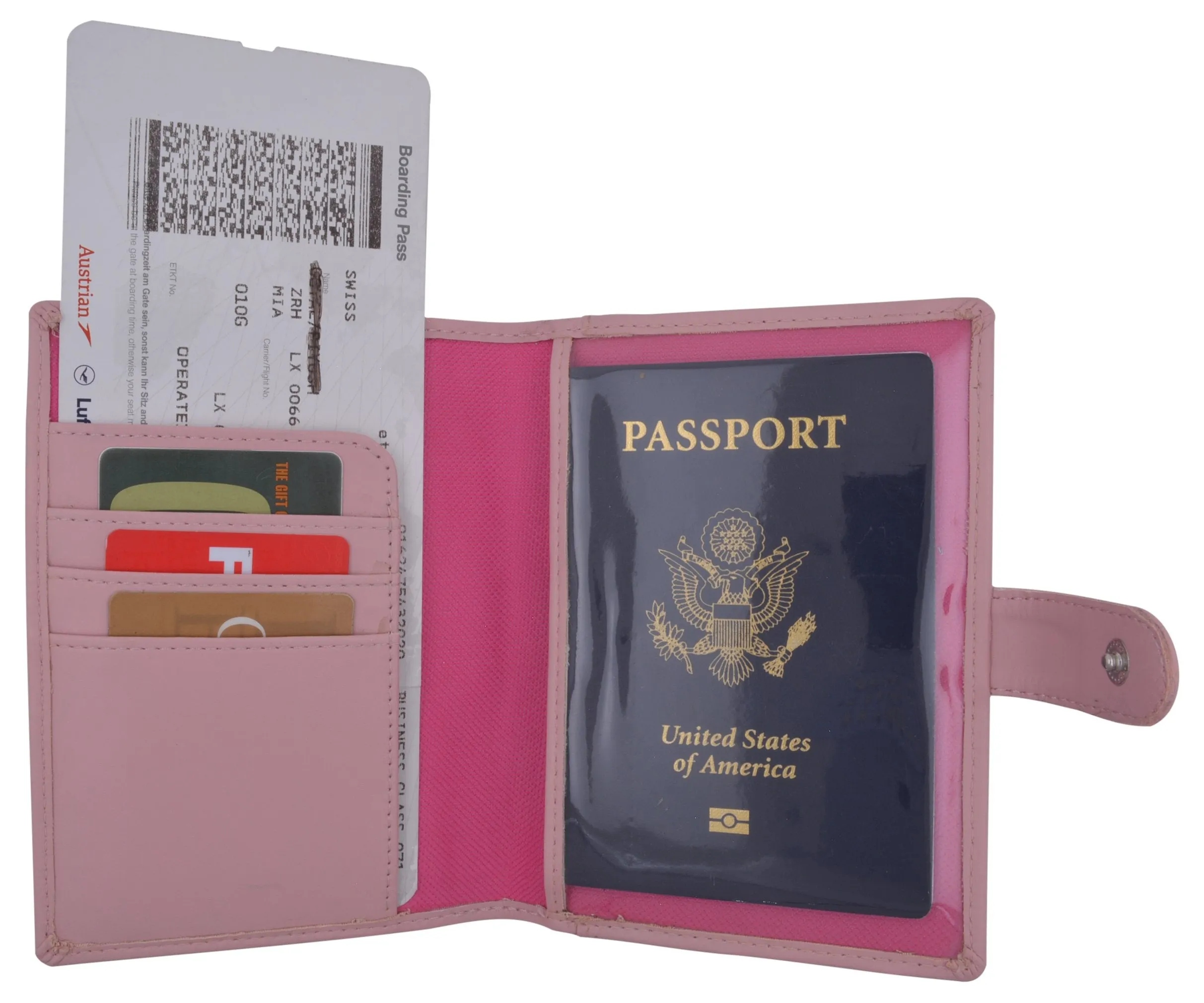 U.S Passport Holder Cover Wallet Leather Card Case Travel Accessories USA Logo 1051 PU USA