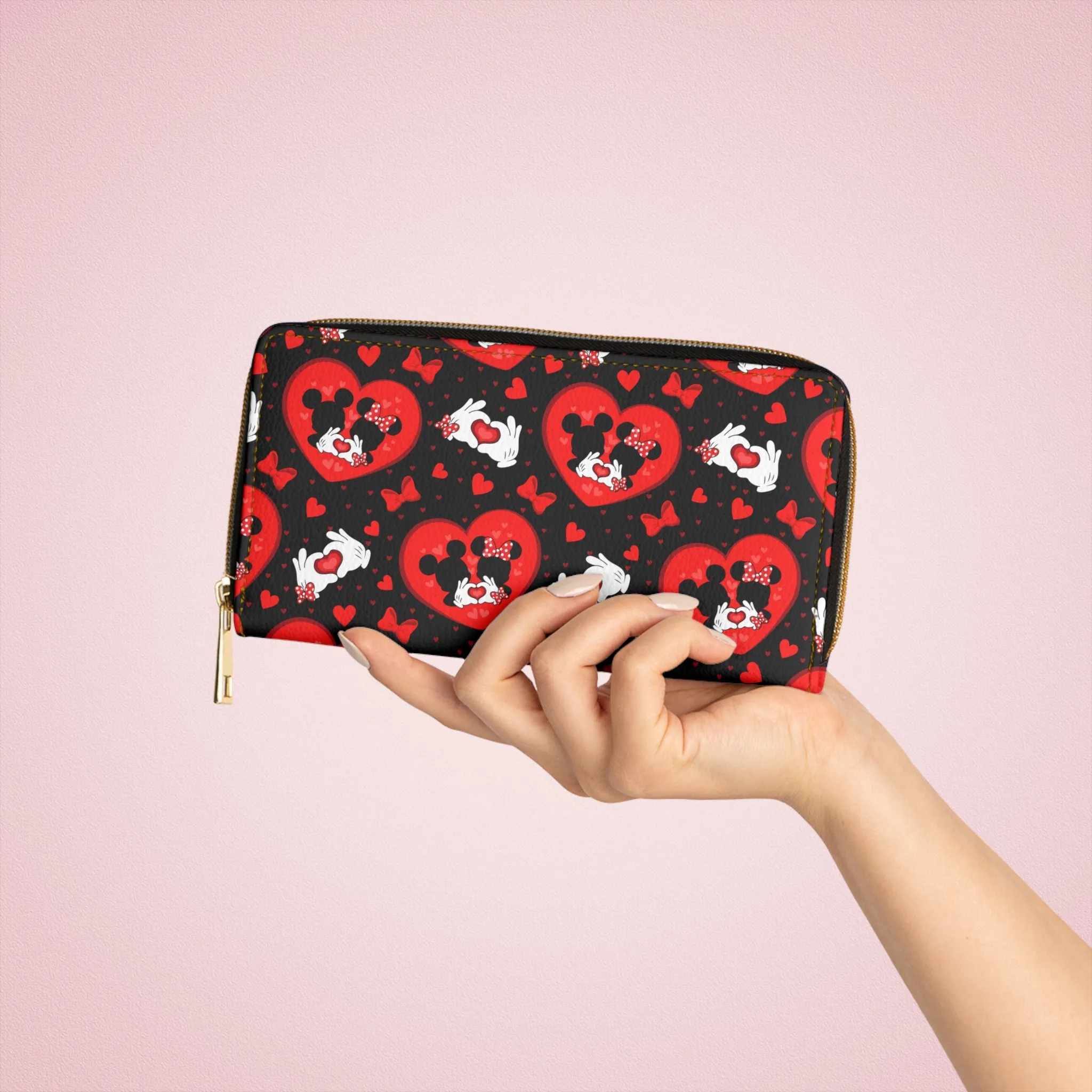 Valentines Day Lovers Zipper Wallet