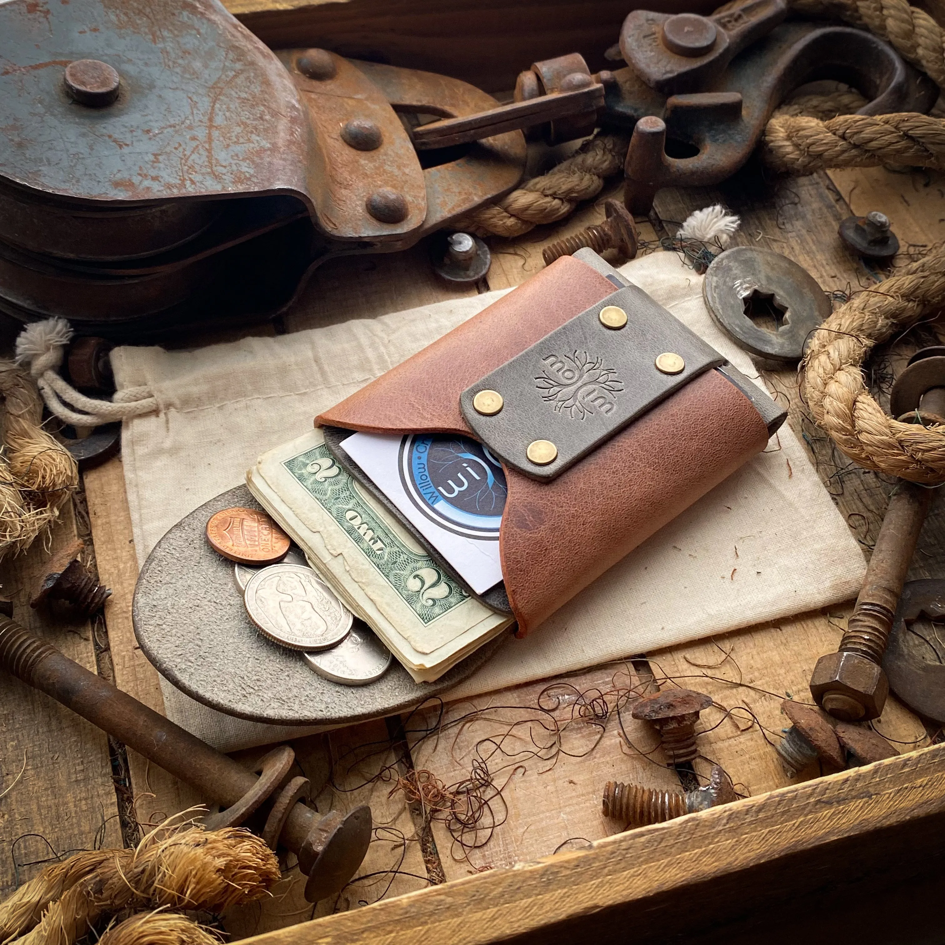 Wide Wask Minimalist Wallet - Made to Order